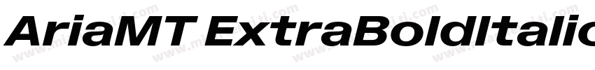 AriaMT ExtraBoldItalic字体转换